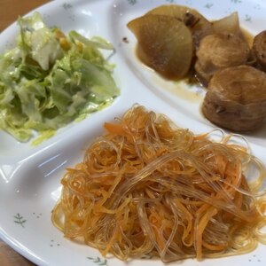 甘くて美味しい☆ロースハム入り簡単コールスロー